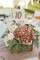 3 Pcs 17" Artificial Dried Touch Hydrangeas Flowers - Pinkish Brown